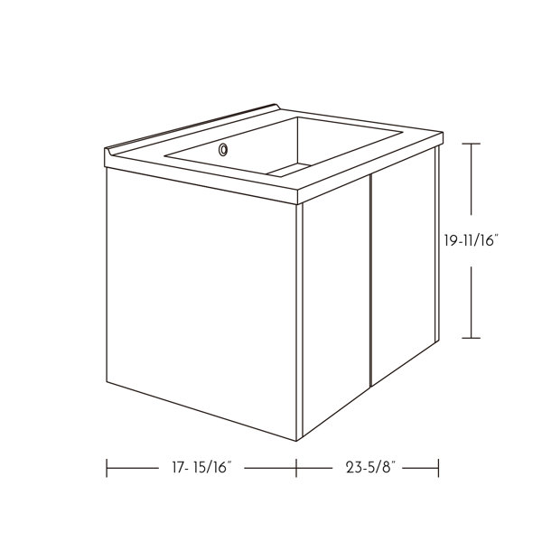 Orren Ellis Mcpeak 24" WallMounted Single Bathroom Vanity Set Wayfair